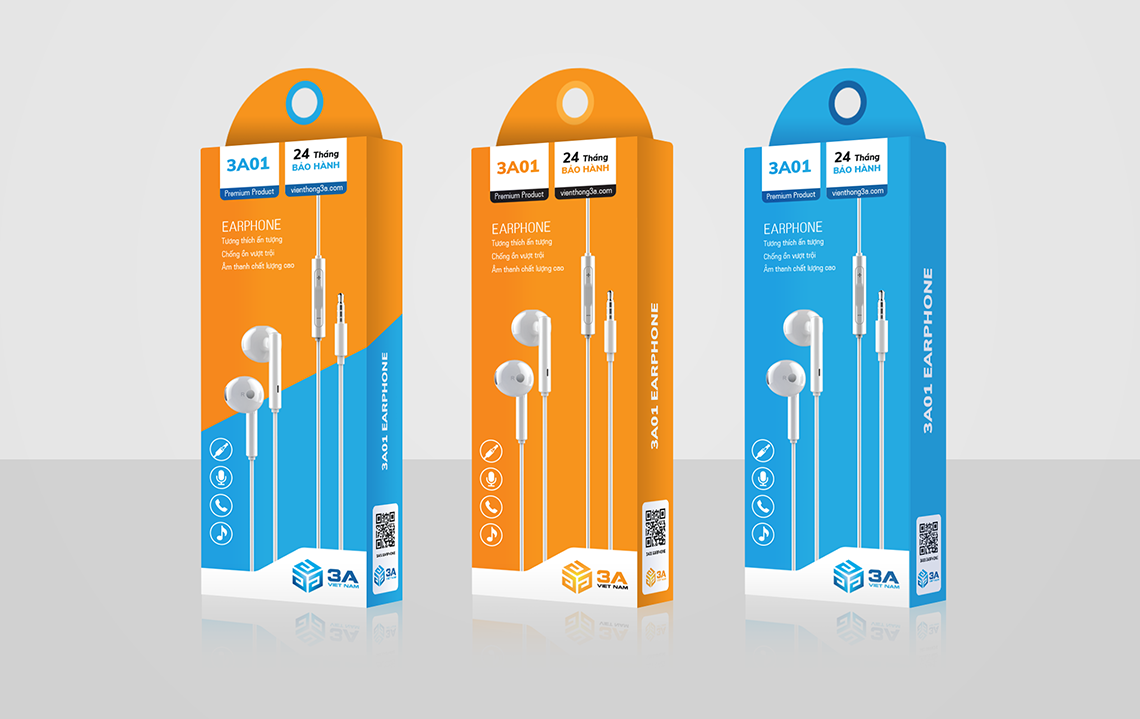 3A - Thiết kế logo nhận diện thương hiệu và thiết kế bao bì thương hiệu 3A